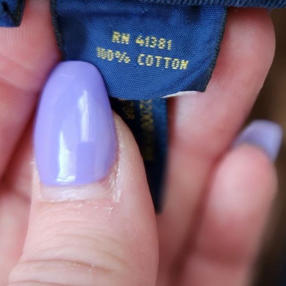 Mens Polo Ralph Lauren Cargo shorts lot of 2 size 36 khaki blue white button fly - Picture 7 of 16